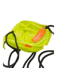 SUN68 NYLON Rucksack mit Kordelzug fluoreszierendes Gelb - Rucksäcke für Schule &amp; Freizeit - 6