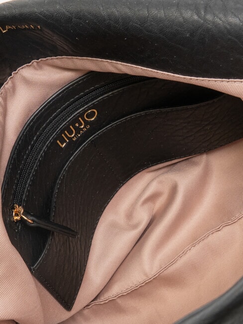 LAPUFFY Umhängetasche mit Überschlag SCHWARZ - Damentaschen