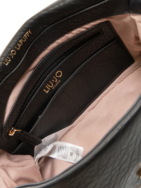 LAPUFFY Schultertasche mit Kettengriff SCHWARZ - Damentaschen