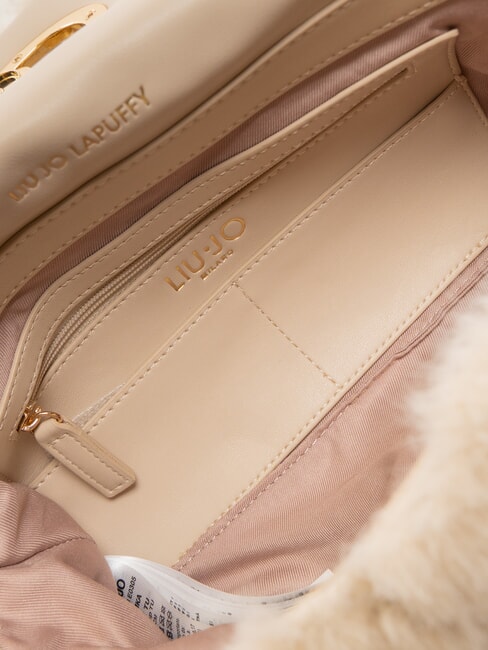 LAPUFFY Plüschtasche mit Kettengriff Marmor - Damentaschen