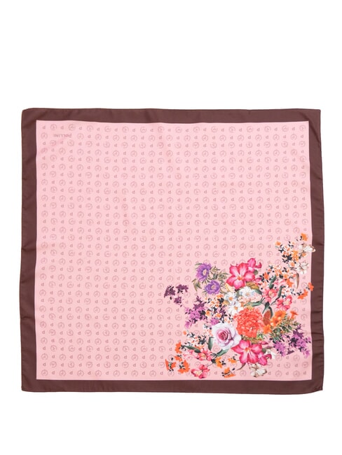 FLOWERS TWILL Bedruckter Schal rosa Blumen - Schals