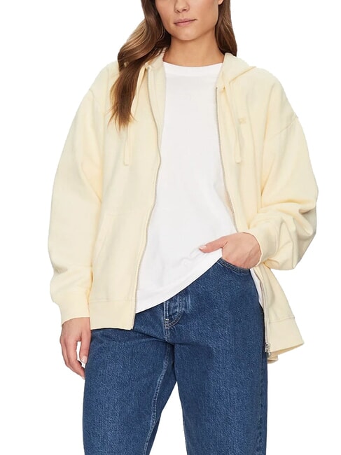 EVERYDAY Kapuzenjacke mit durchgehendem Reißverschluss Zitronenglasur - Sweatshirts Damen