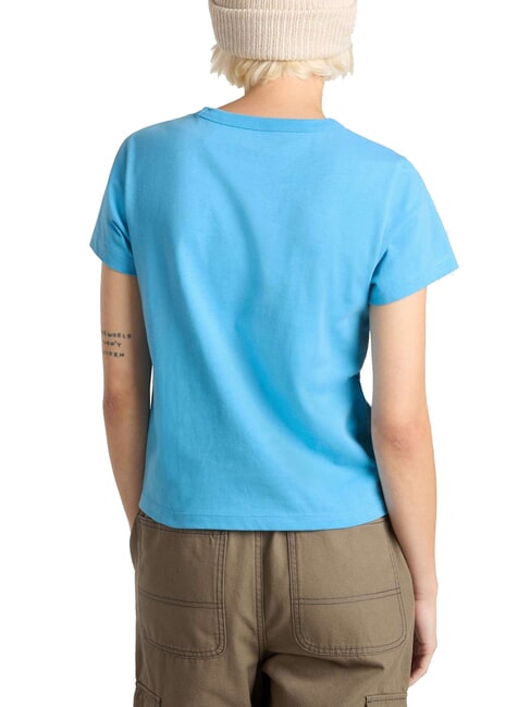 BASIC MINI Kurzärmliges Baumwoll-T-Shirt Erbe blau - T-Shirts und Tops für Damen