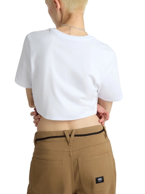 FLYING V Crop-Top mit Logo Weiß - T-Shirts und Tops für Damen