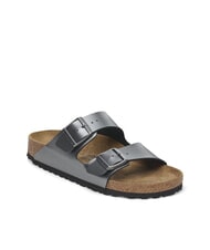 BIRKENSTOCK ARIZONA Metallische Slipper-Sandale Schwarz - Damenschuhe - 3