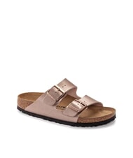 BIRKENSTOCK ARIZONA Metallische Slipper-Sandale - Damenschuhe