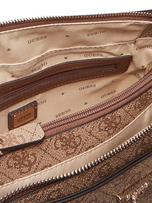 NOELLE 2 Handtasche, mit Schultergurt Latte-Logo / braun - Damentaschen