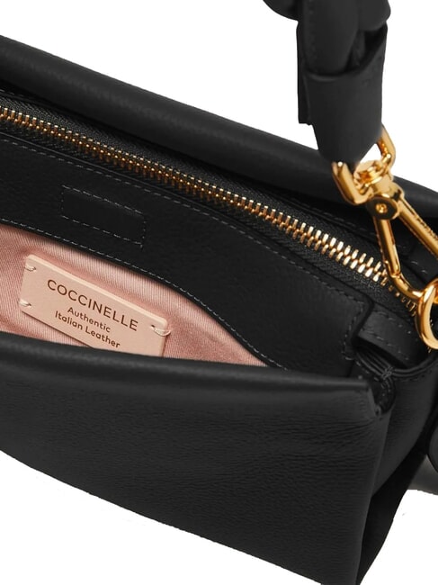 BOHEME Handtasche, mit Schultergurt, aus Leder schwarz/cognac - Damentaschen