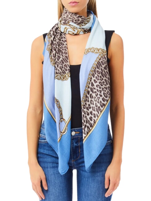 ANIMALIER CHAIN Schal mit Allover-Print heller Denim - Schals