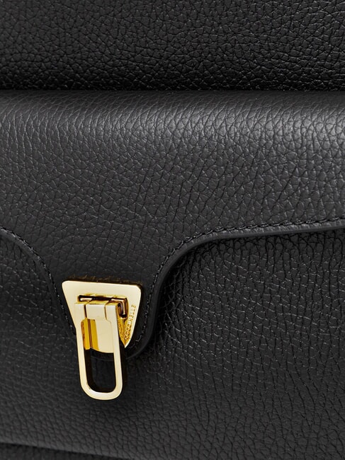 BEAT GENERATIO Rucksack aus gehämmertem Leder Schwarz - Damentaschen