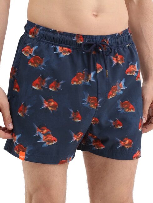 SEASIDE Herren Strandkostüm marineblau - Herrenbadehosen