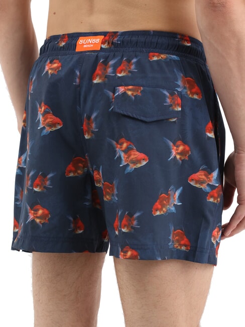 SEASIDE Herren Strandkostüm marineblau - Herrenbadehosen