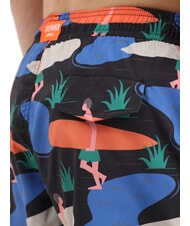 SUN68 ILLUSTRATION Herren Strandkostüm schwarz/blau - Herrenbadehosen - 3