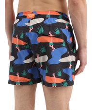 SUN68 ILLUSTRATION Herren Strandkostüm schwarz/blau - Herrenbadehosen - 2