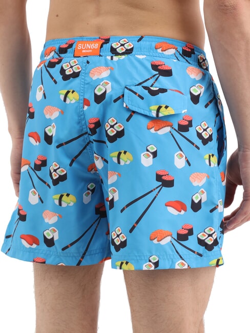 JAPAN Herren Strandkostüm Blau - Herrenbadehosen