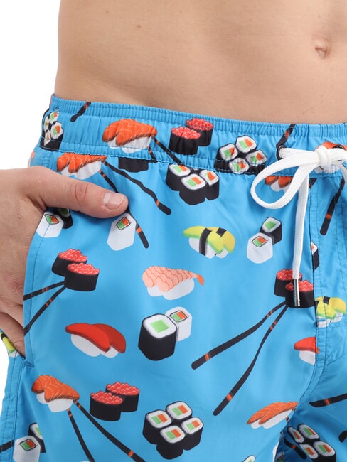 JAPAN Herren Strandkostüm Blau - Herrenbadehosen