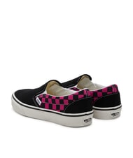 VANS CLASSIC POP CHECK Karierte Slip-On-Sneaker Himbeerrose - Schuhe Unisex - 5
