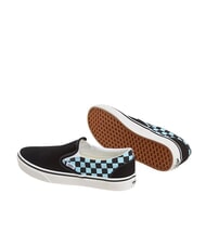 VANS CLASSIC POP CHECK Karierte Slip-On-Sneaker Kristallblau - Schuhe Unisex - 4