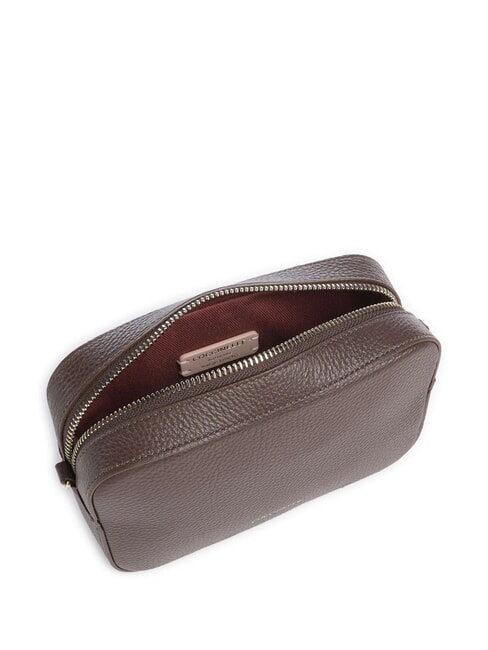 TEBE Schultertasche aus strukturiertem Leder Brünette - Damentaschen