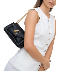 COCCINELLE C-ME FLUFFY Umhängetasche Schwarz - Damentaschen - 4