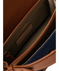 COCCINELLE C-ME DENIM Umhängetasche Blau/Cognac - Damentaschen - 6