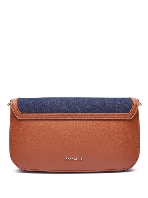 C-ME DENIM Umhängetasche Blau/Cognac - Damentaschen