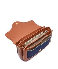 COCCINELLE C-ME DENIM Umhängetasche Blau/Cognac - Damentaschen - 4