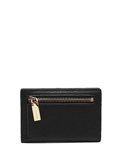 METALLIC SOFT Lederbrieftasche Schwarz - Brieftaschen Damen