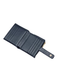 COCCINELLE METALLIC SOFT Mini-Geldbörse aus Leder Mitternachtsblau - Brieftaschen Damen - 2