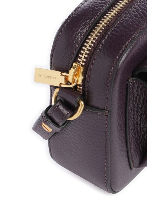 BEAT SOFT Minitasche aus strukturiertem Leder Pflaumen - Damentaschen