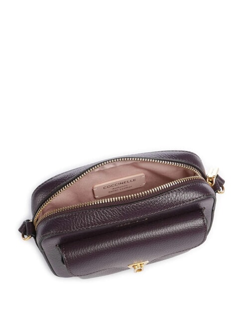 BEAT SOFT Minitasche aus strukturiertem Leder Pflaumen - Damentaschen