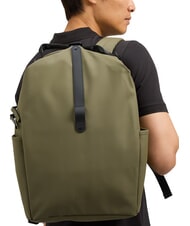 RAINS CLIP FRONT Wasserdichter Rucksack Sumpf - Rucksäcke für Schule &amp; Freizeit - 4