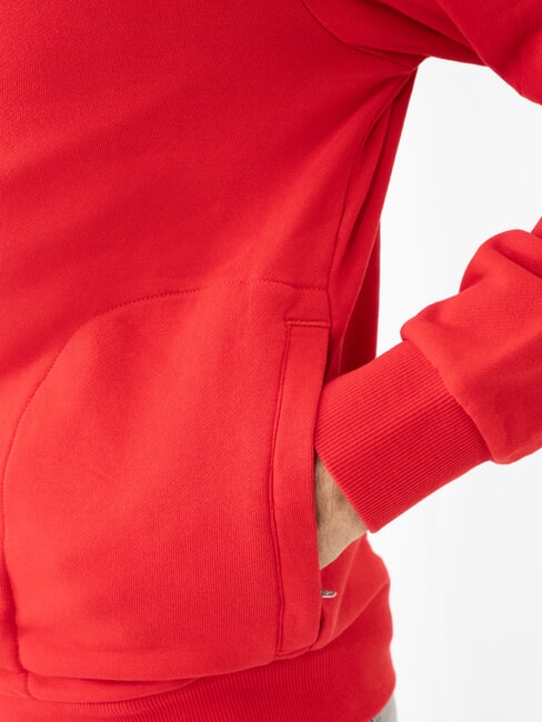 MINI LOGO Hoodie mit durchgehendem Rei&szlig;verschluss Feuerrot - Sweatshirts Herren