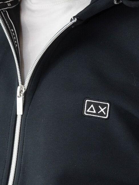 HERITAGE Kapuzenjacke mit durchgehendem Reißverschluss Schwarz - Sweatshirts Herren