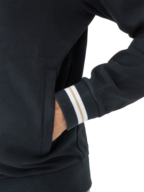 HERITAGE Kapuzenjacke mit durchgehendem Reißverschluss Schwarz - Sweatshirts Herren