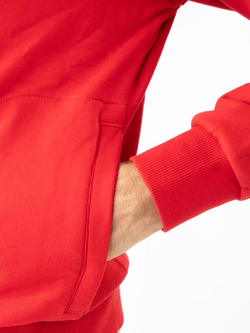 MINI LOGO Sweatshirt mit hohem Kragen und Reißverschluss Feuerrot - Sweatshirts Herren