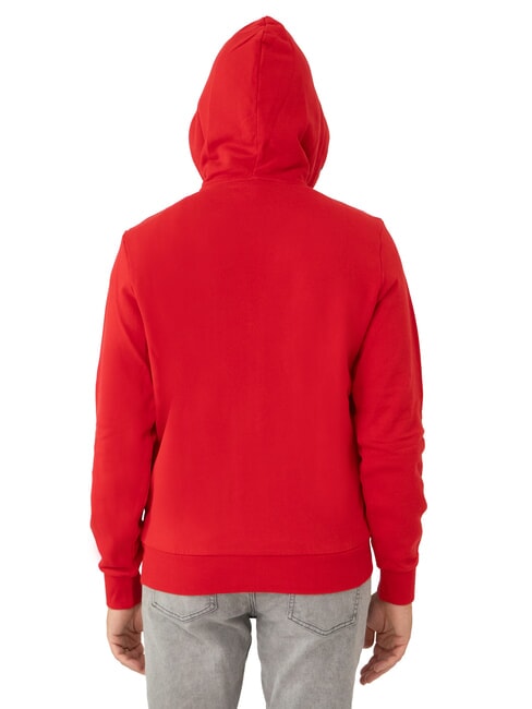 MINI LOGO Hoodie mit durchgehendem Reißverschluss Feuerrot - Sweatshirts Herren