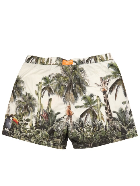 ANIMAL Strandkostüm für Herren Cremeweiß - Herrenbadehosen