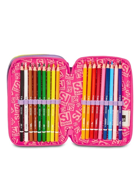 FABLE JOURNEY Federmäppchen mit 3 Reißverschlüssen und Schulset violett - Etuis und Zubehör