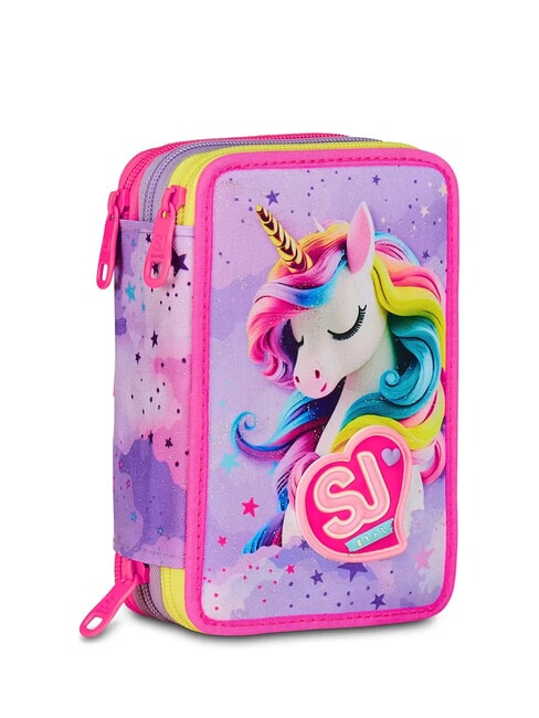 FABLE JOURNEY Federmäppchen mit 3 Reißverschlüssen und Schulset violett - Etuis und Zubehör