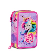 SJGANG FABLE JOURNEY Federmäppchen mit 3 Reißverschlüssen und Schulset violett - Etuis und Zubehör - 6