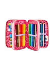 SJGANG CAT&AIR Federm&auml;ppchen mit 3 Rei&szlig;verschl&uuml;ssen und Schulset SCHWARZ GESTREIFTER WALD - Etuis und Zubeh&ouml;r - 2