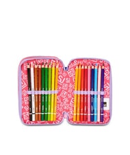 SJGANG CAT&AIR Federm&auml;ppchen mit 3 Rei&szlig;verschl&uuml;ssen und Schulset SCHWARZ GESTREIFTER WALD - Etuis und Zubeh&ouml;r - 5