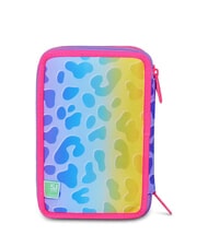 SJGANG CAT&AIR Federm&auml;ppchen mit 3 Rei&szlig;verschl&uuml;ssen und Schulset SCHWARZ GESTREIFTER WALD - Etuis und Zubeh&ouml;r - 7