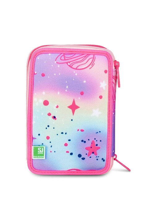 CAT LED Federm&auml;ppchen mit 3 Rei&szlig;verschl&uuml;ssen und Schulset fuchsiafluo - Etuis und Zubeh&ouml;r