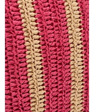 SUN68 RAFIA Strandtasche aus Raffiabast cremeweiß/zyklame - Damentaschen - 3