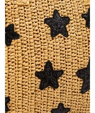 SUN68 RAFIA Strandtasche aus Raffiabast Sand/Alpenveilchen - Damentaschen - 3