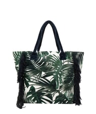 SUN68 FANCY SPONGE ALLOVER Strandtasche aus Canvas mit Schulterriemen Englischgrün/Cremeweiß - Damentaschen - 4