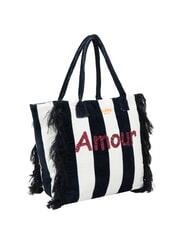 SUN68 FANCY SPONGE ALLOVER Strandtasche aus Canvas mit Schulterriemen - Damentaschen