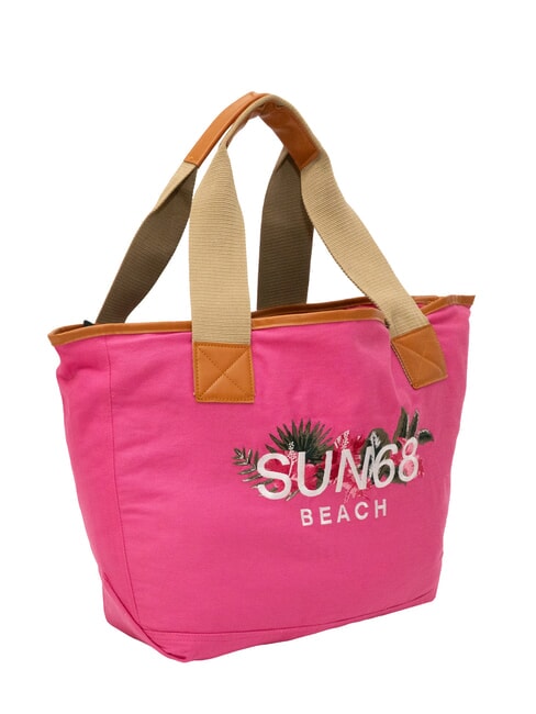 LOGO BEACH Strandtasche aus Segeltuch Fuchsie - Damentaschen